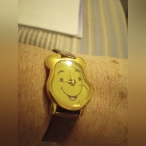 GoldPooh Bear Face Wearable Watch